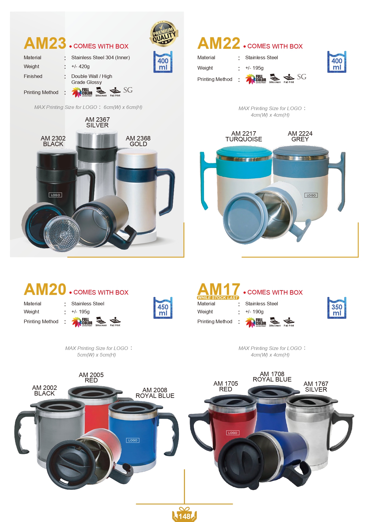 Auto mug with lid