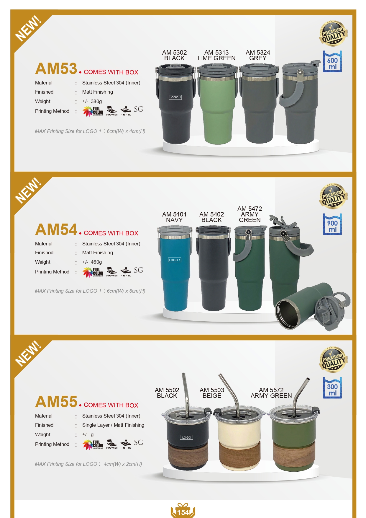 Tumbler with stainless steel