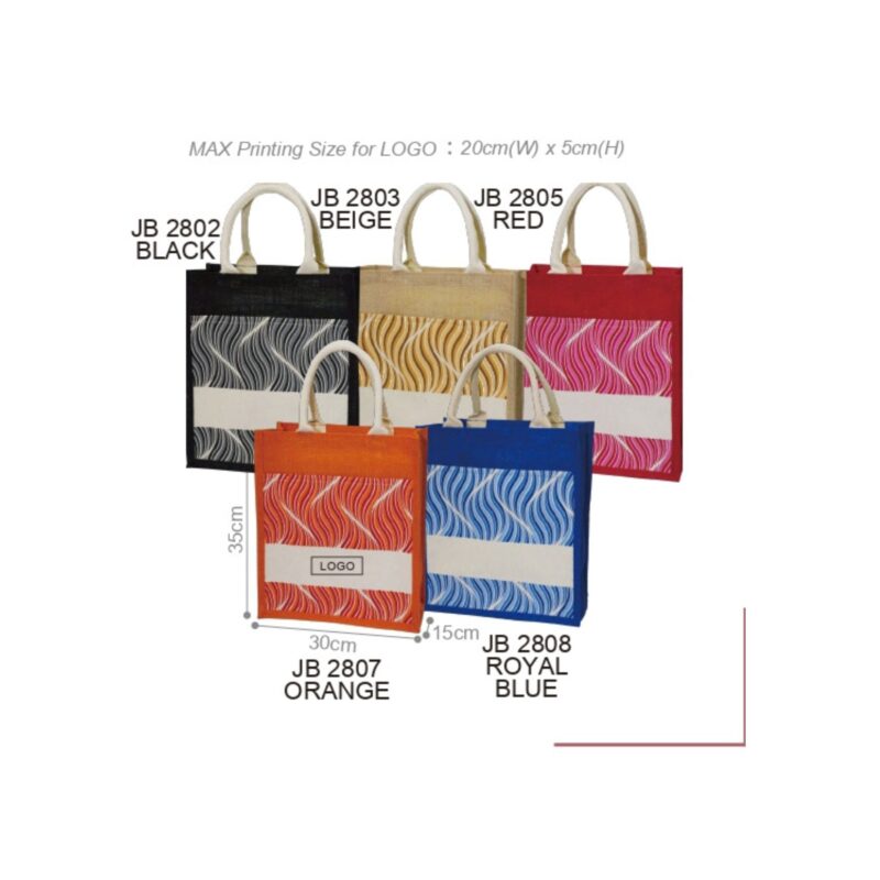Jutebag JB28 with custom logo printing