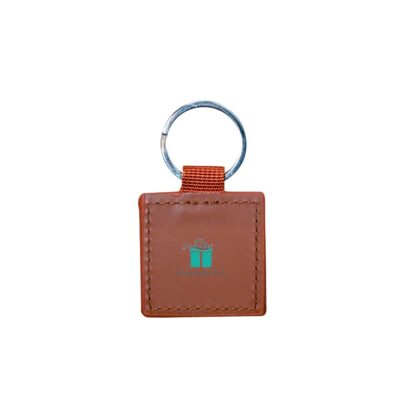 PU Leather Square Keychain