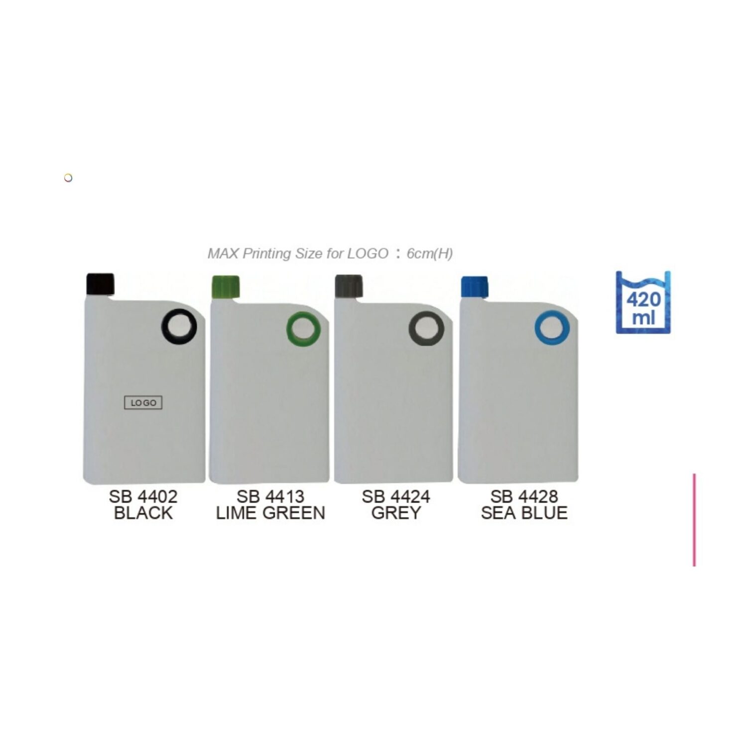 SB44 Flat Sport Bottle Printing